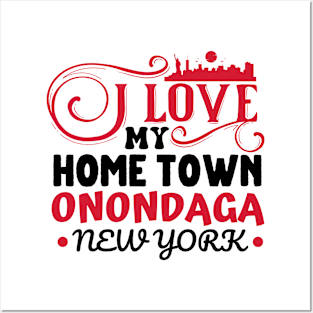 I love Onondaga New York Posters and Art